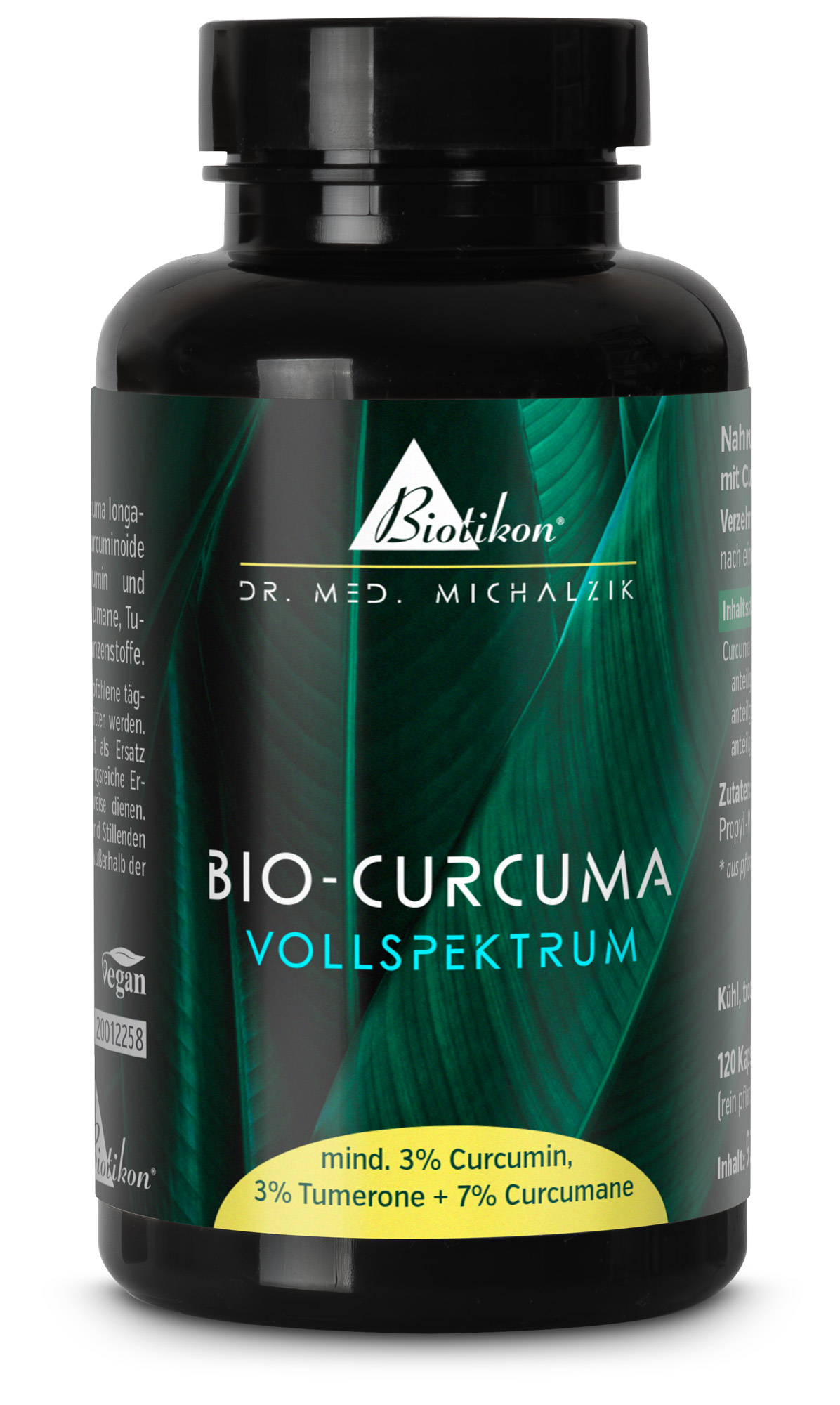 Curcuma Vollspektrum Dose frontale Ansicht
