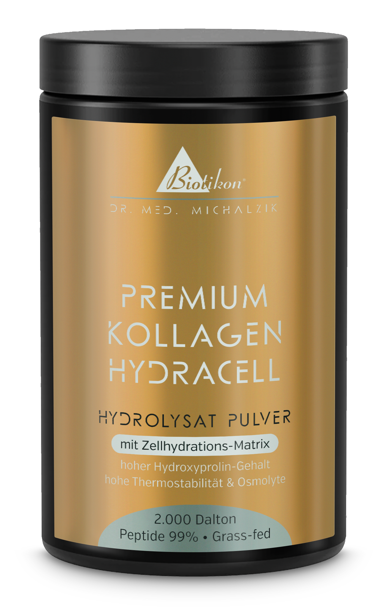 Premium Kollagen HydraCell Hydrolysat Pulver Dose Vorderseite