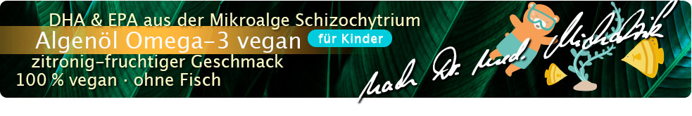 Algenöl Omega-3 Vegan für Kinder