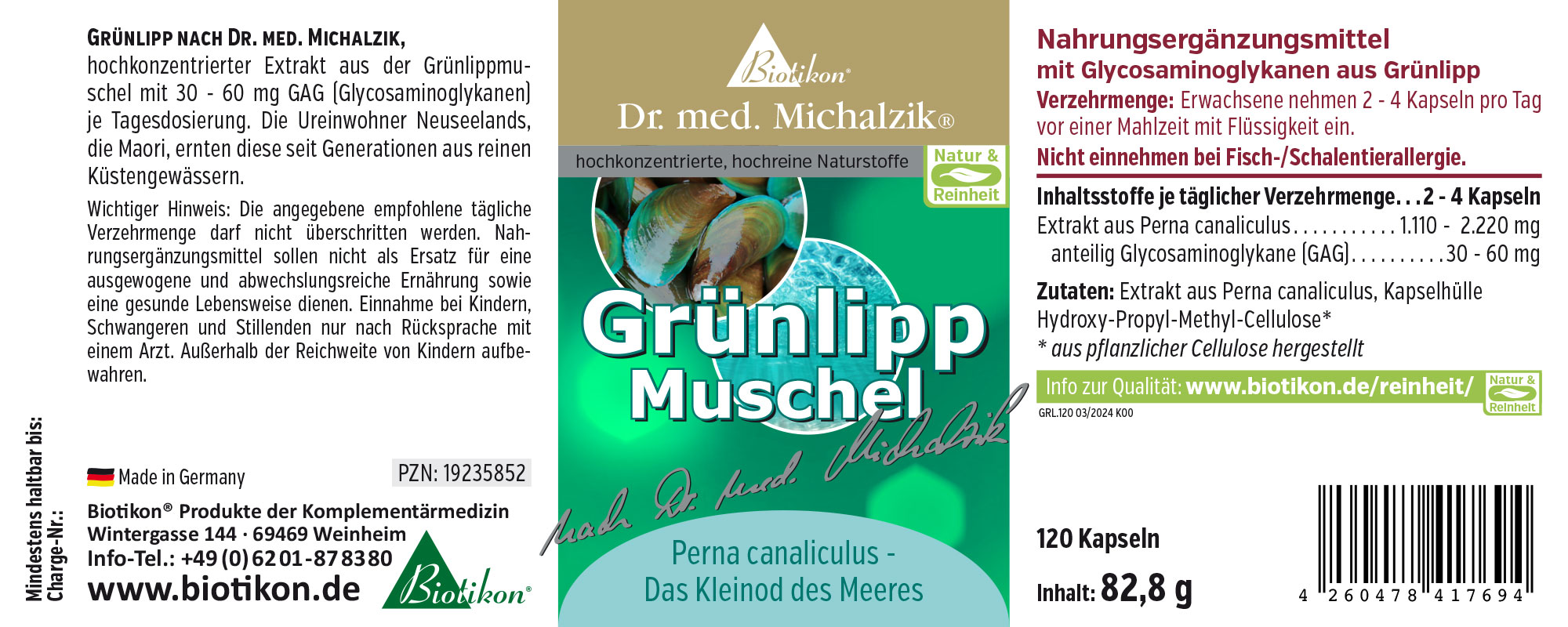 Grünlipp-Muschel
