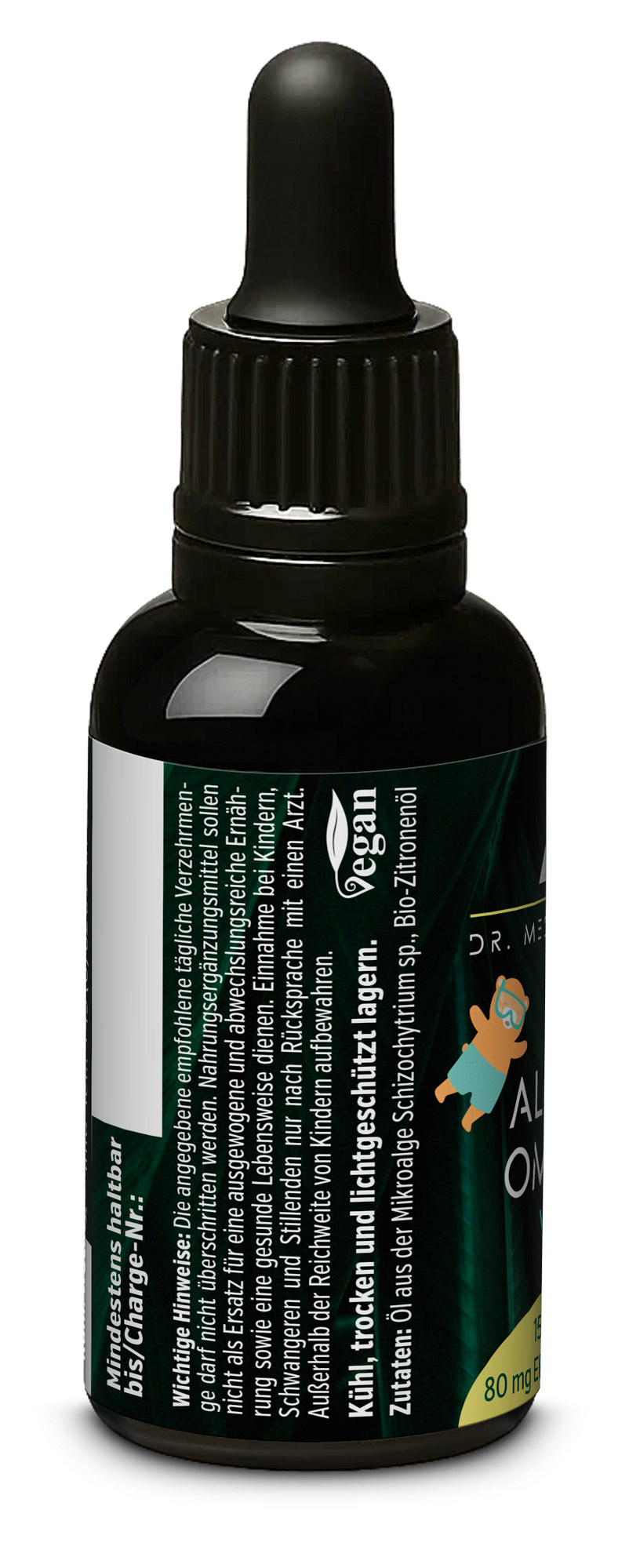 Algenöl Omega-3 Vegan für Kinder
