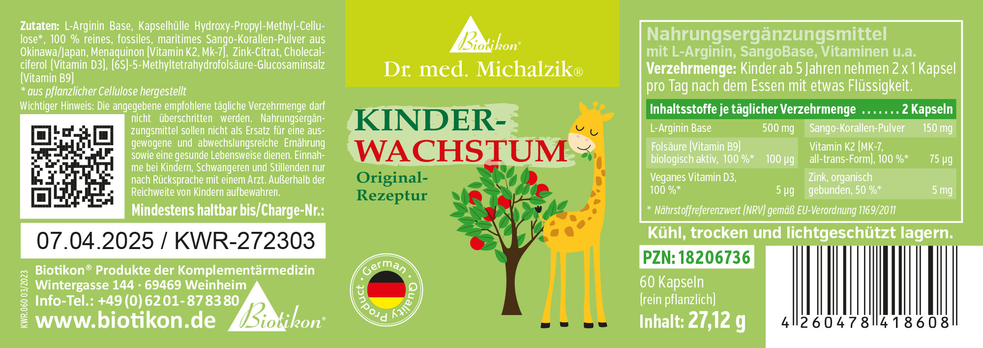 Kinder Wachstum