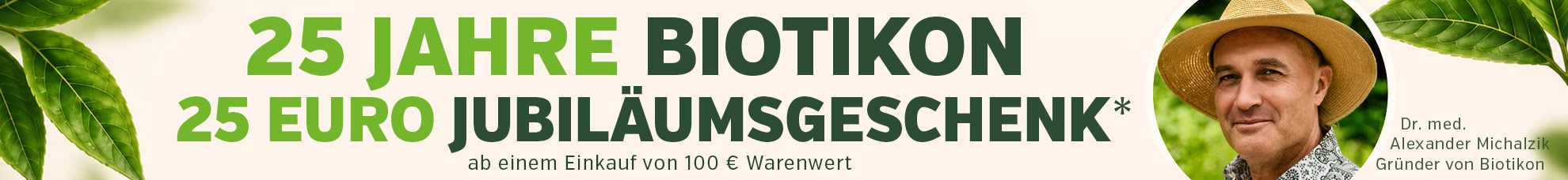 25 Jahre - 25 € Geschenk Startseitenbanner desktop