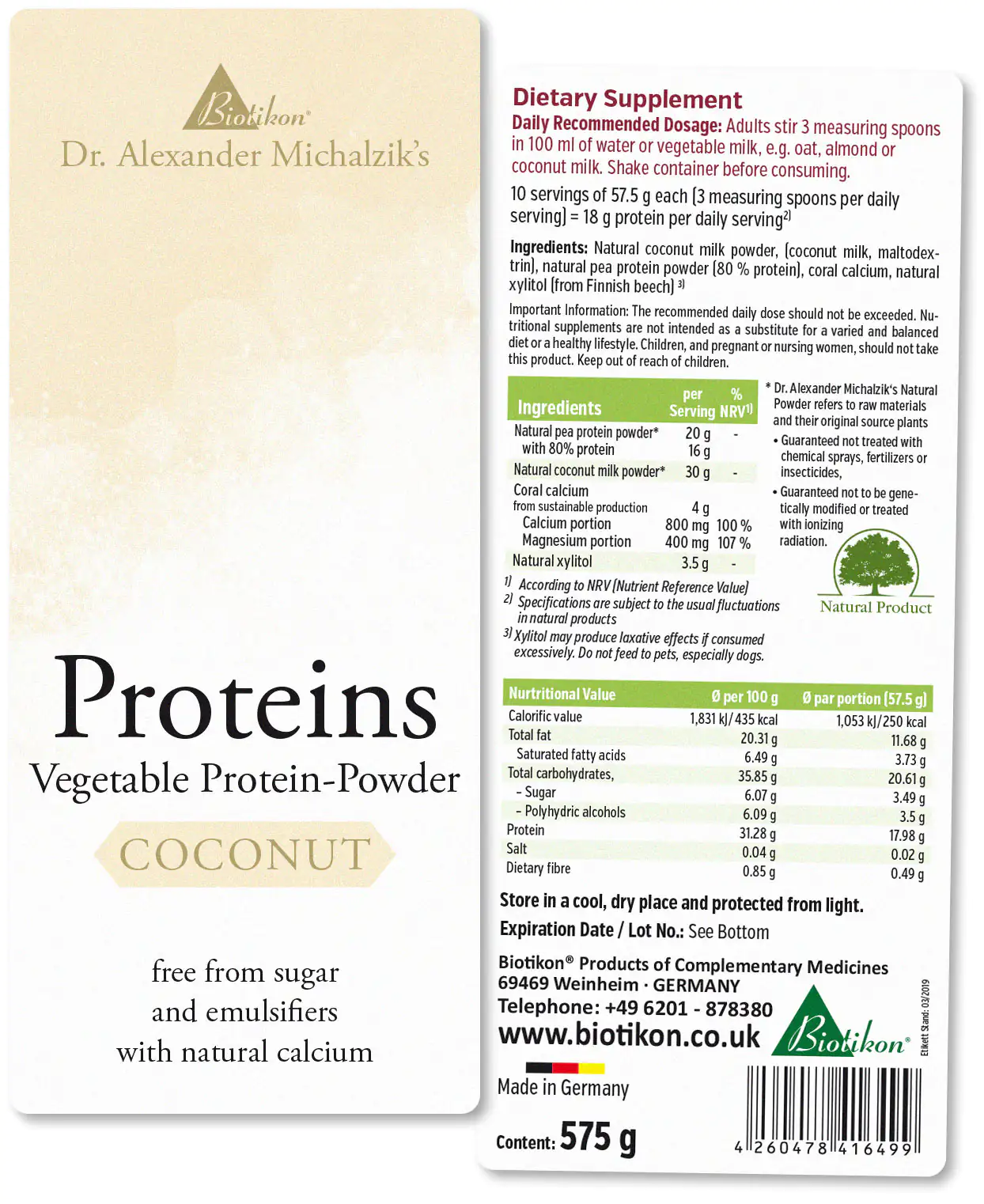 Protein - 3 pack, 2x Coconut + Aronia