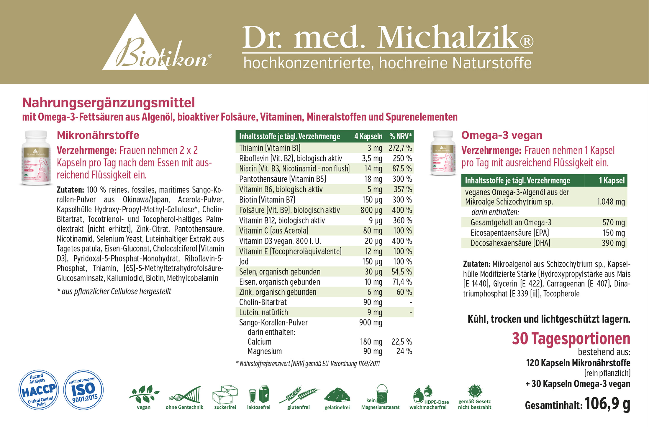 Mikronährstoffe 120 Kapseln – Nahrungsergänzungsmittel Nahrungsergänzungsmittel in Kapsel-Form, 120 Kapseln, für Mikronährstoffe und Omega-3, weiße Verpackung