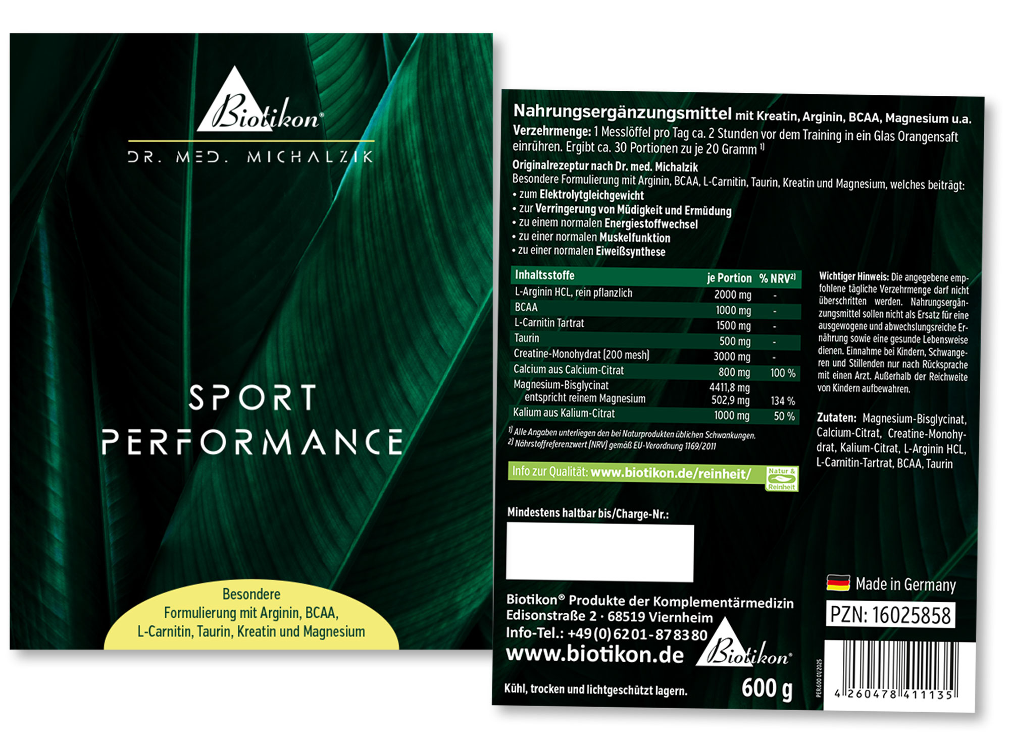 Sport Performance – Etiketten