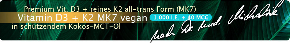 Vitamin D3 + K2 MK7 1.000 I.E. + 40 MCG Tropfen vegan