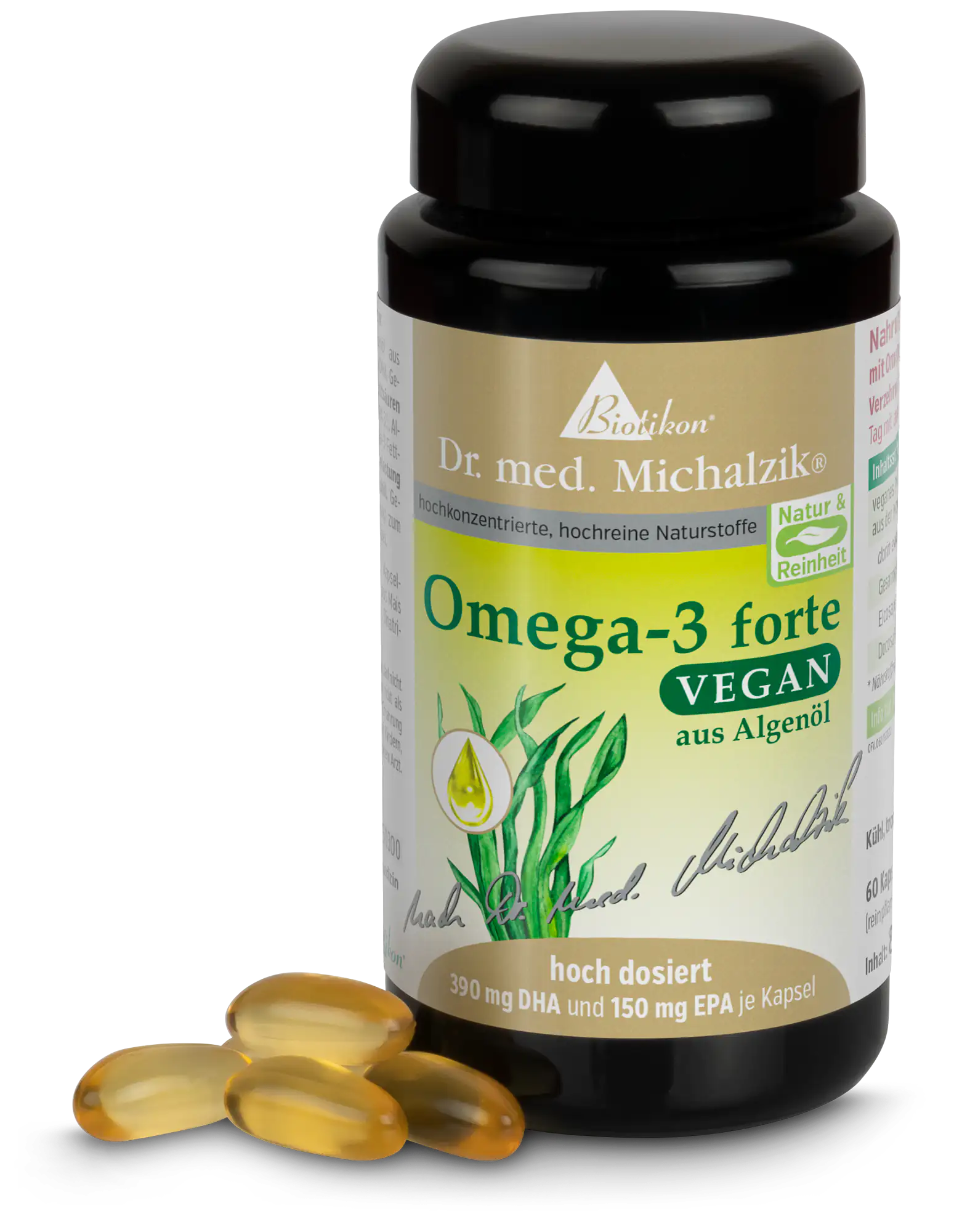 Omega-3 forte vegan -60 capsule, vetro viola