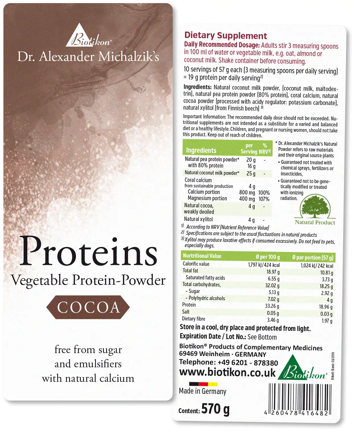 Protein - 3 pack, 2x Cocoa + Coconut