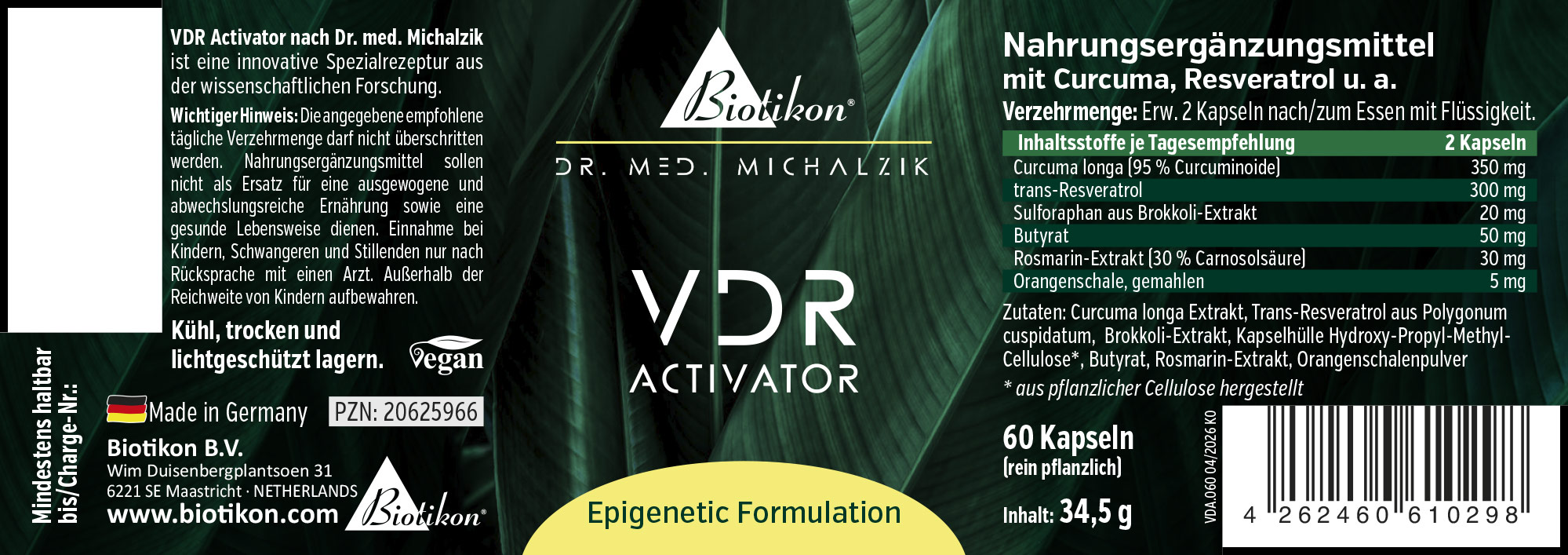 VDR Activator Dose Etikett VDR Activator Dose Etikett