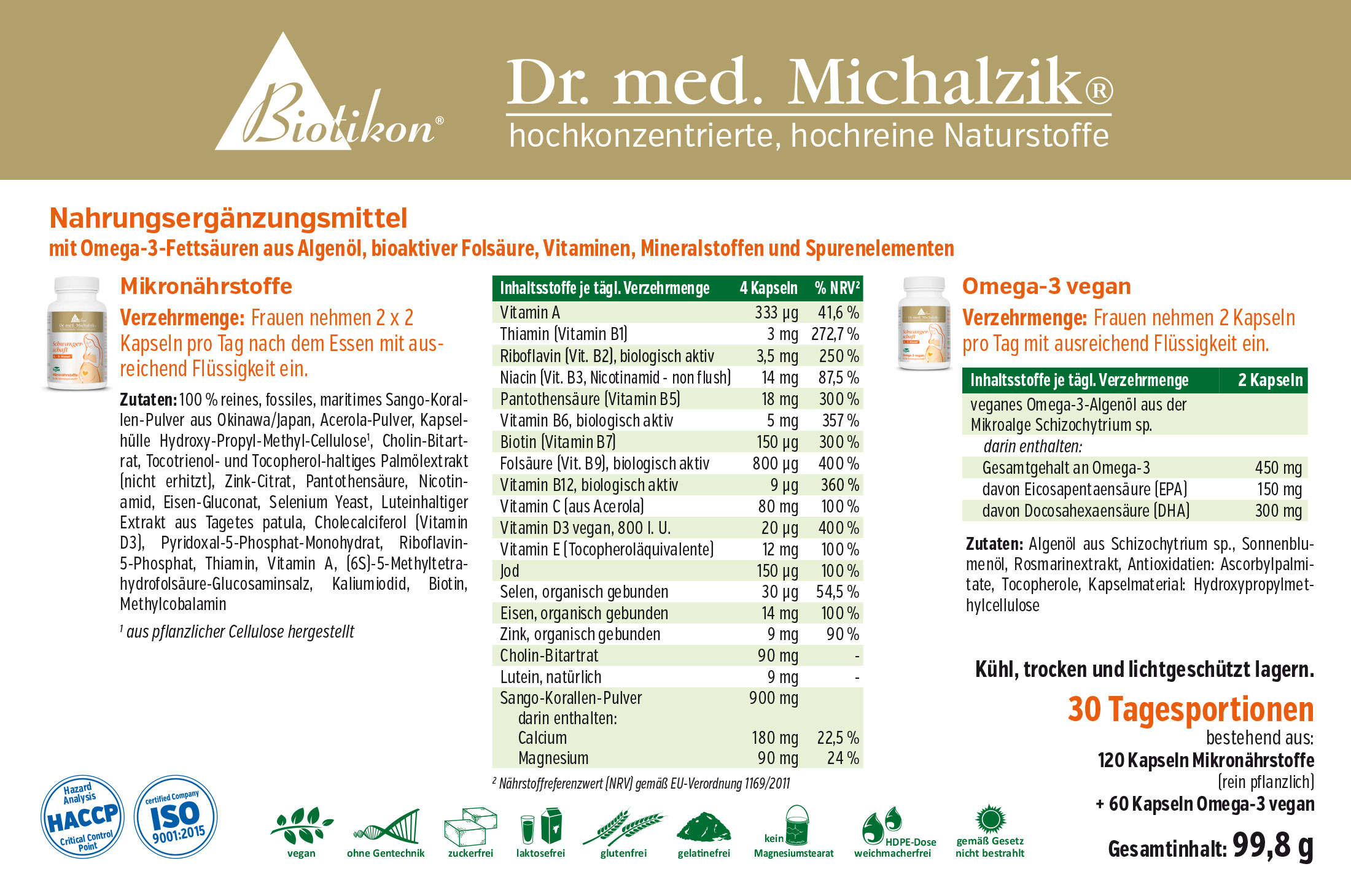 Nahrungsergänzungsmittel in hochdeckender Verpackung, 120 Kapseln, mikronährstoffreiche Formel, weiße Kapseln