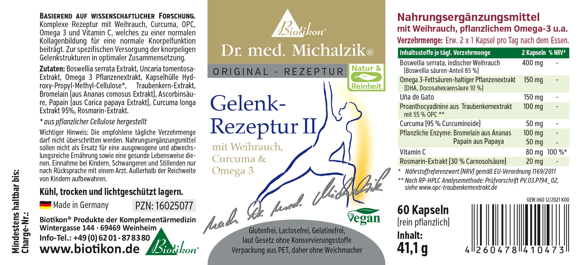 Gelenk-Rezeptur II mit Weihrauch