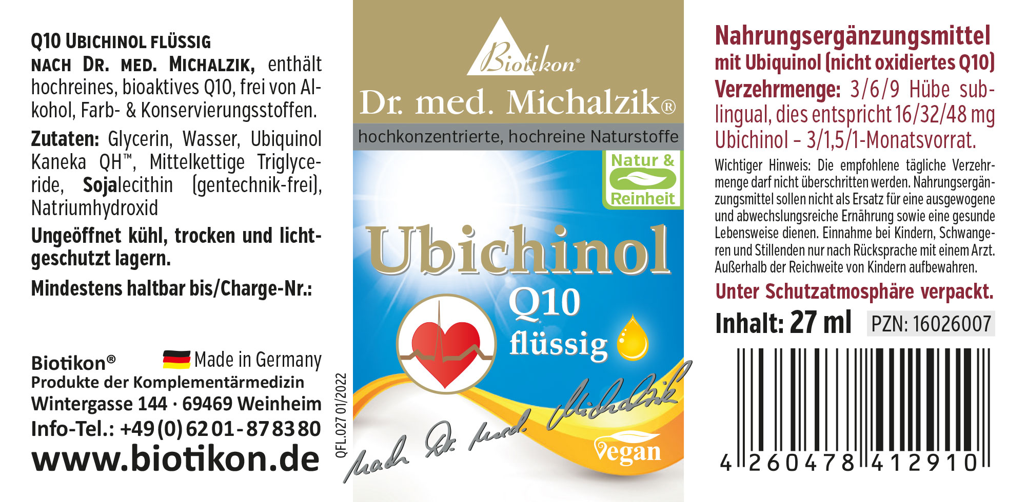 Ubichinol Q10 - flüssig