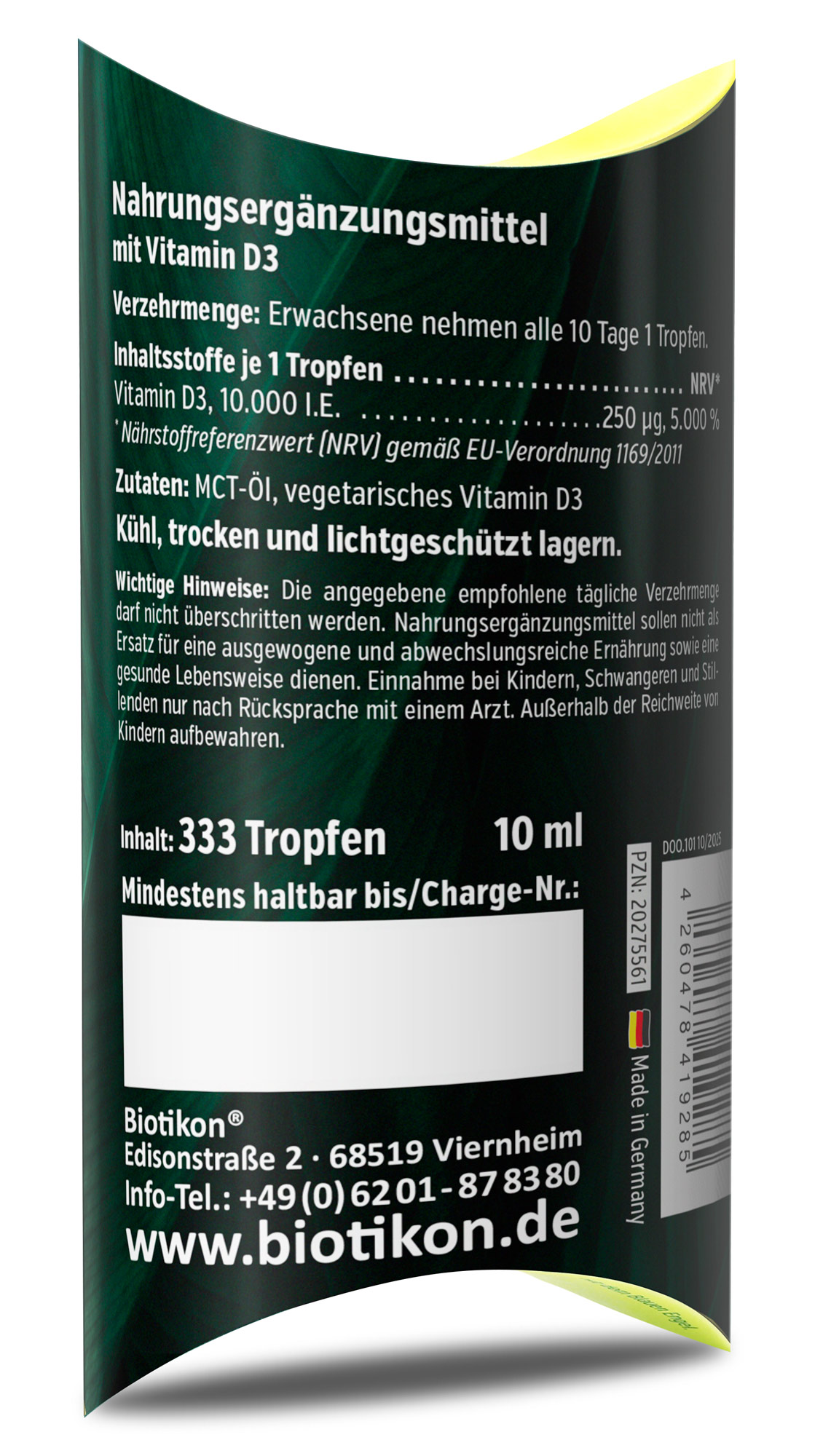 Vitamin D3 10.000 I.E. Tropfen (10 ml)