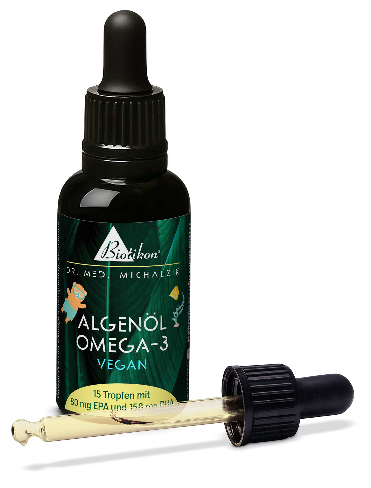 Algenöl Omega-3 Vegan für Kinder
